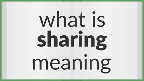 share traduction|what does sharing mean.